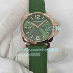AAA Replica Panerai LUMINOR DUE PAM01423 Green Dial Rose Gold Watch 